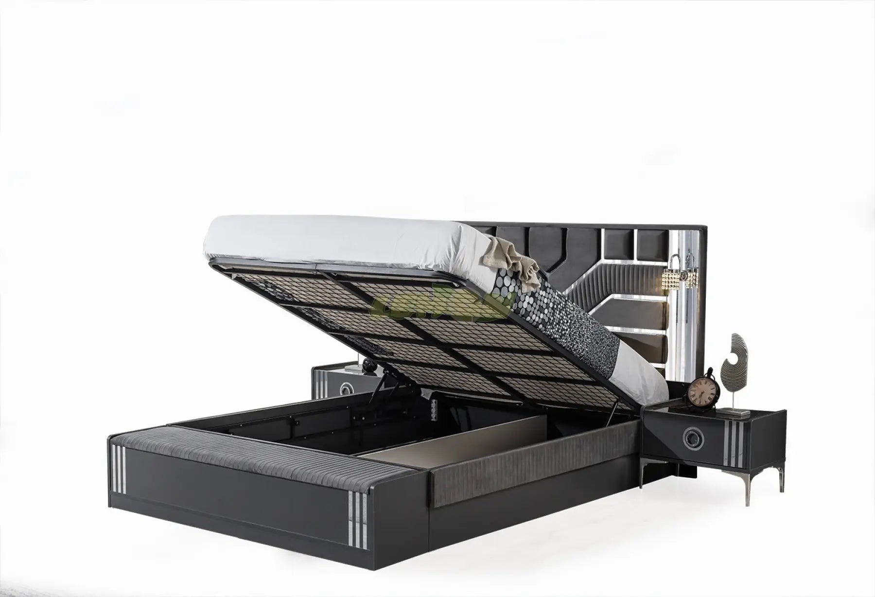 Alya Antrazit Schlafzimmer Set