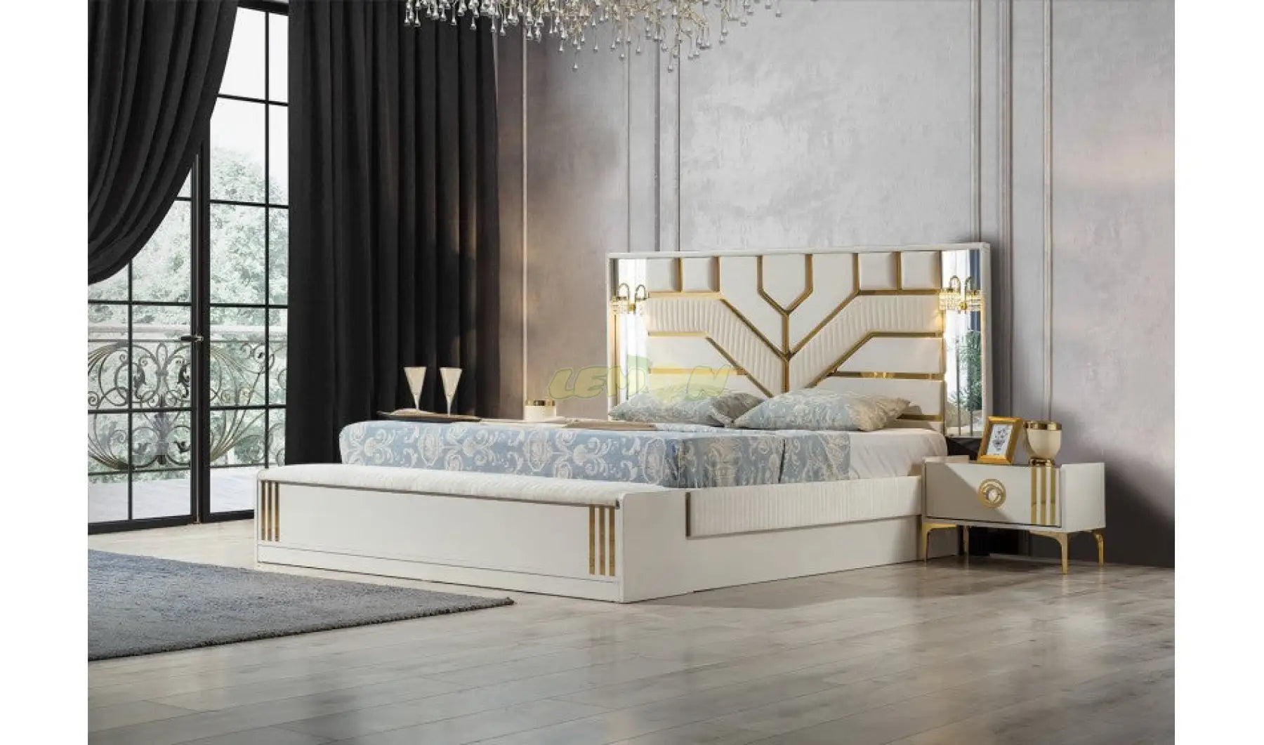 Alya Weiss Schlafzimmer Set