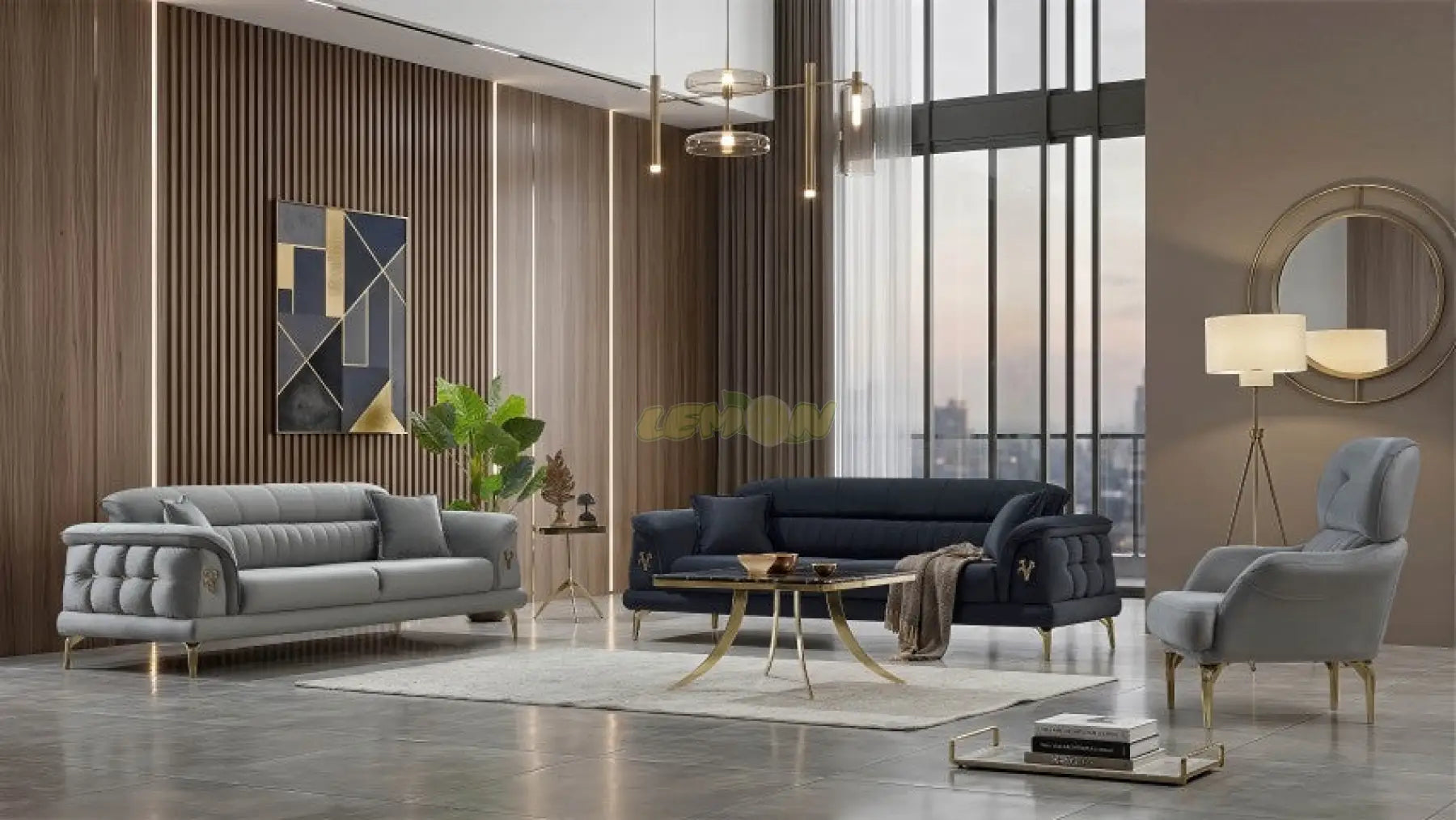 Armani Sofa Set