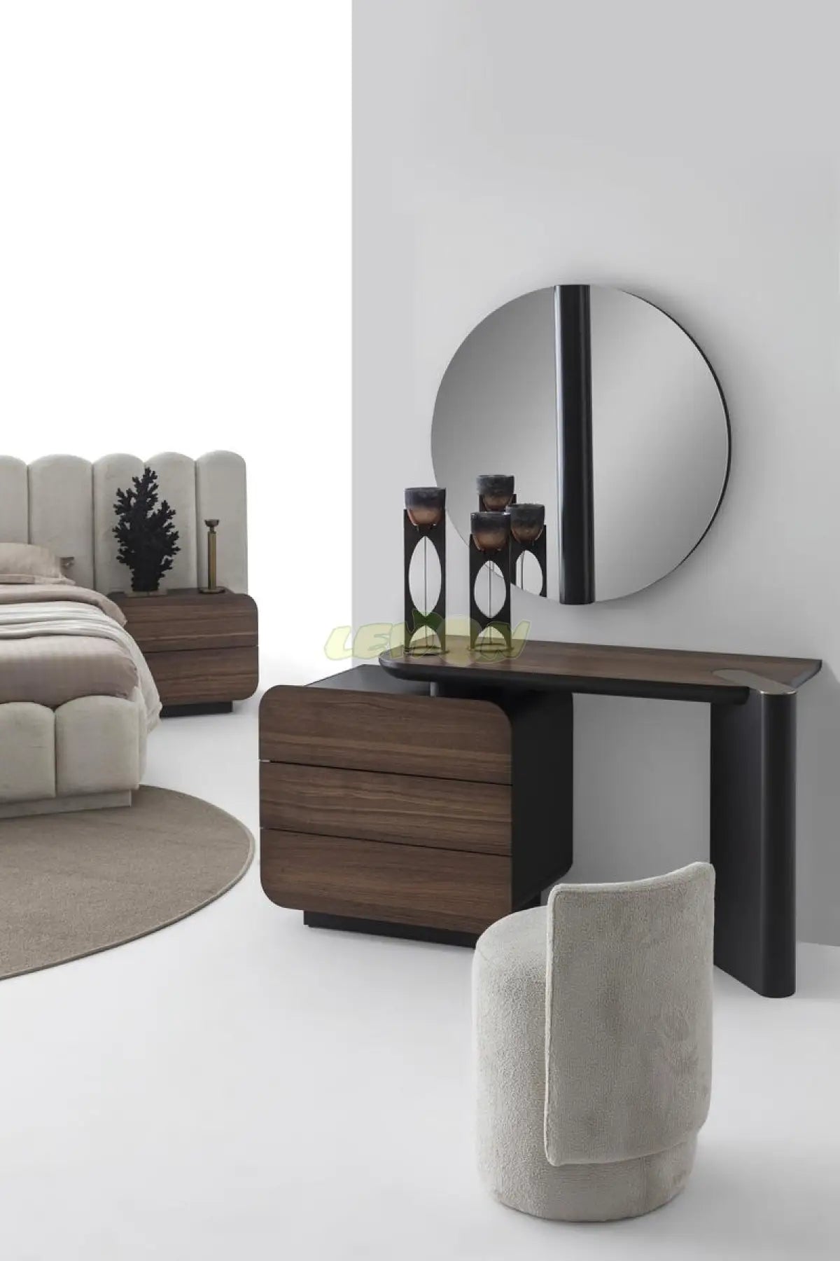 Maybach Wallnuss Schlafzimmer Set