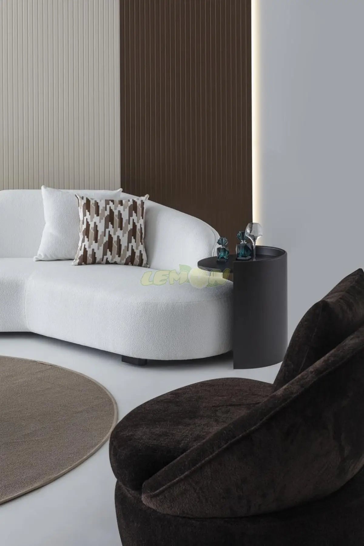 Maybach Wallnuss Sofa Set