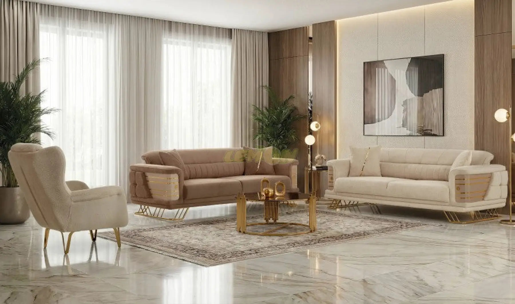 Mercan Sofa Set