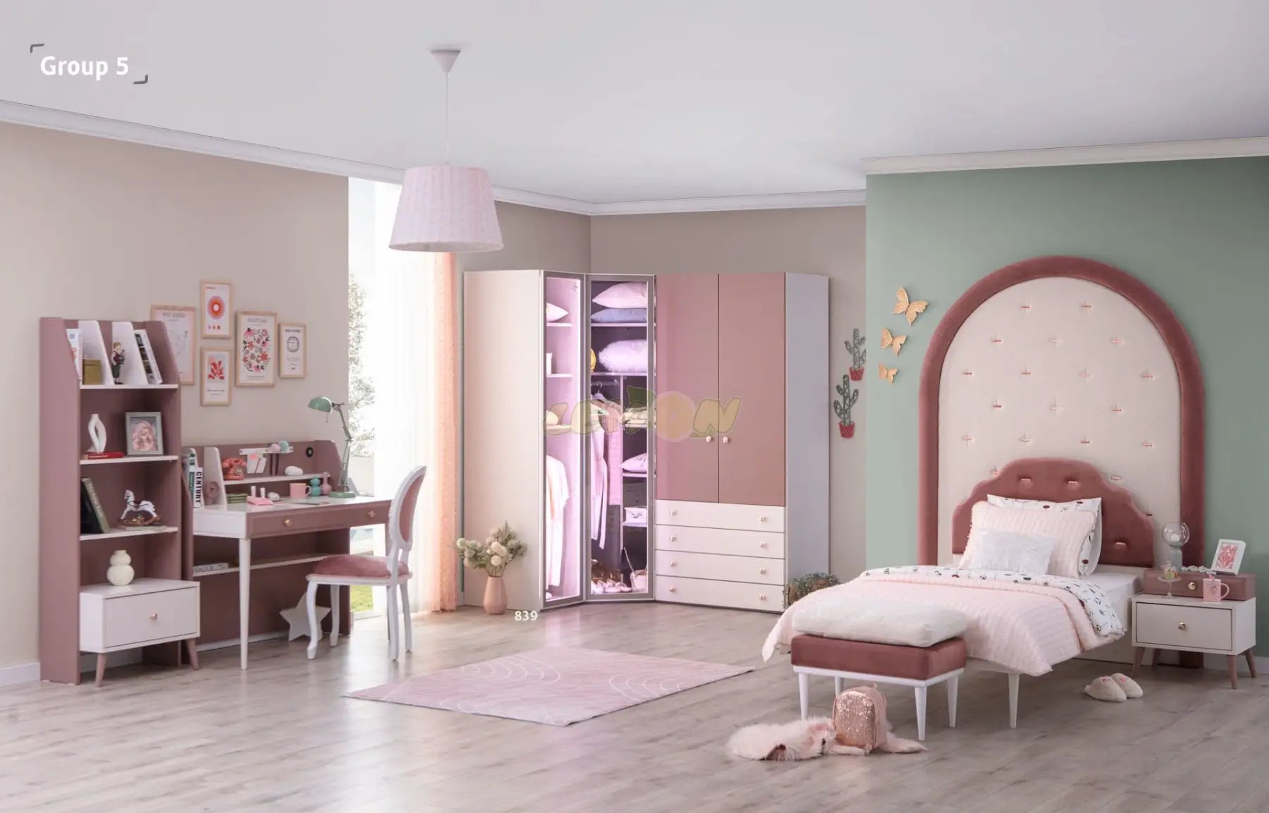 Rose Kinderzimmer Set