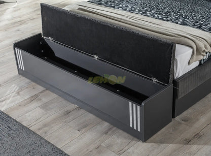 Alya Antrazit Schlafzimmer Set