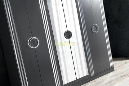 Alya Antrazit Schlafzimmer Set