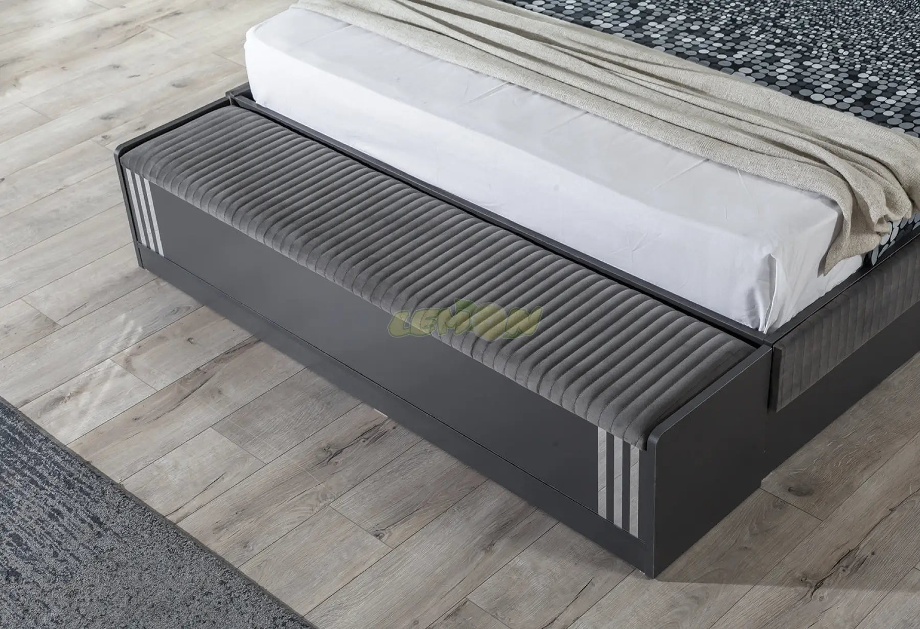 Alya Antrazit Schlafzimmer Set