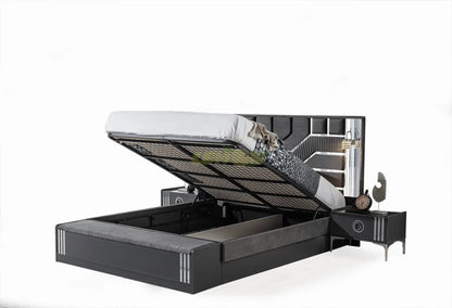 Alya Antrazit Schlafzimmer Set