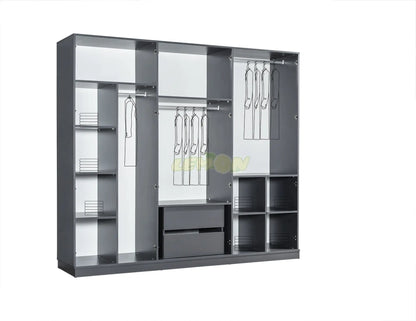 Alya Antrazit Schlafzimmer Set