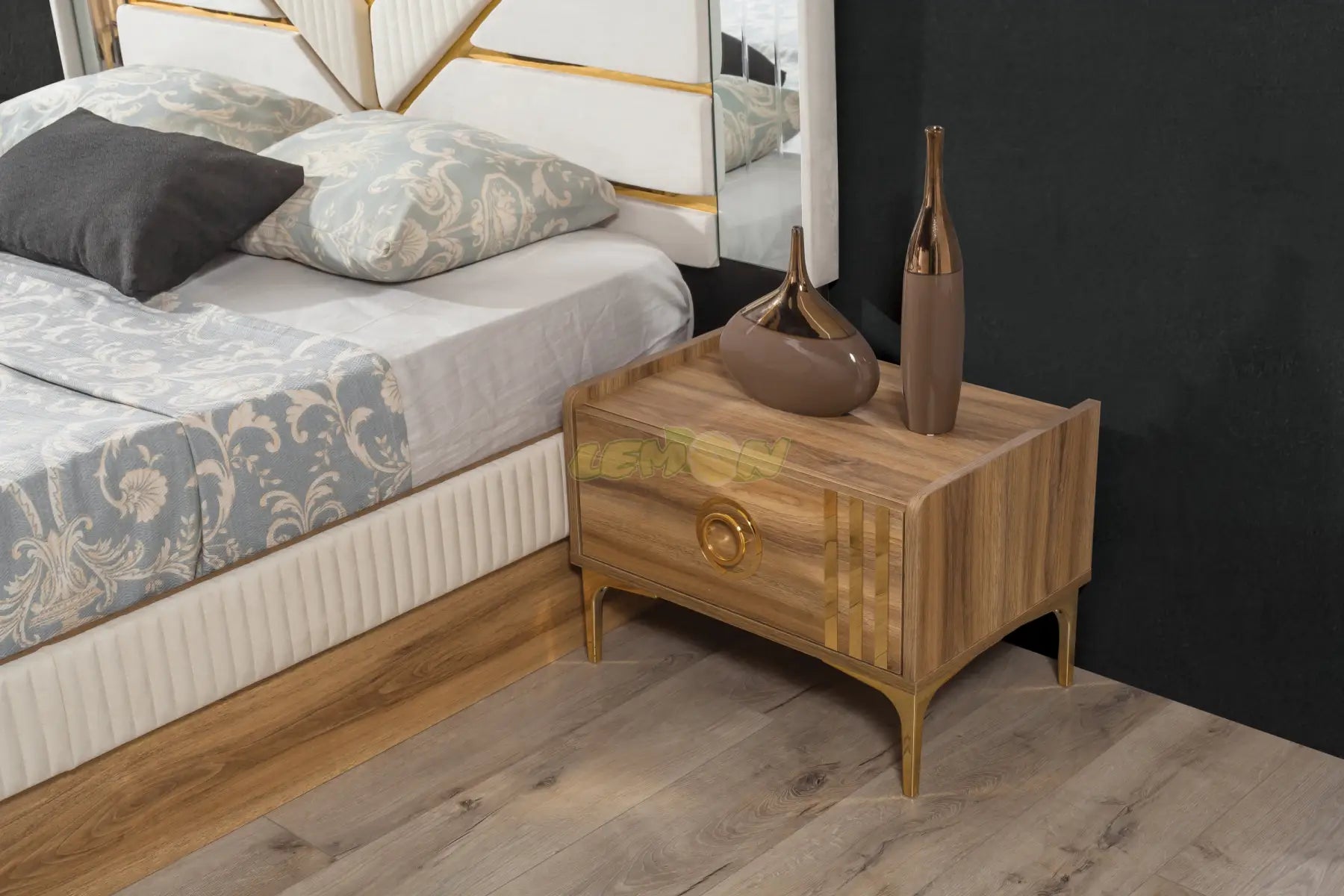 Alya Walnuss Schlafzimmer Set