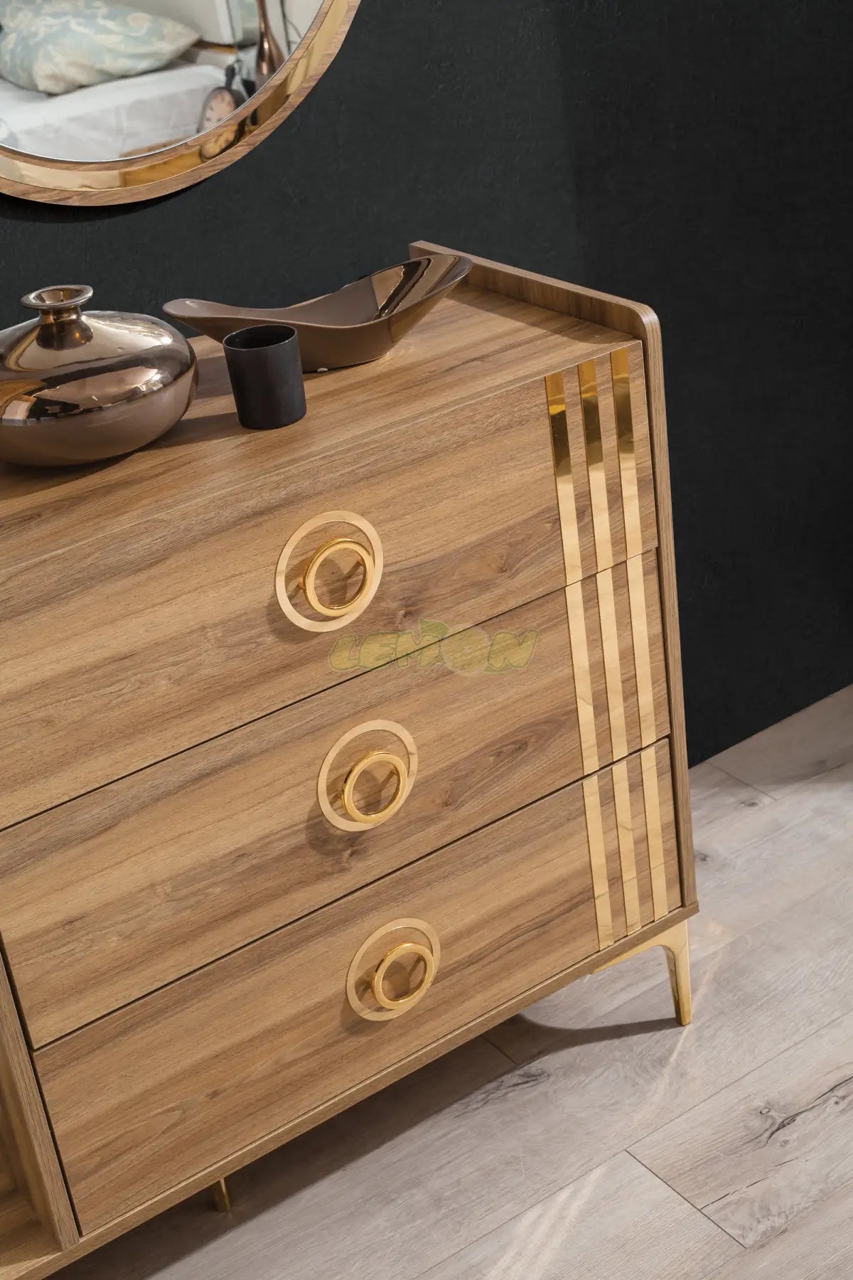 Alya Walnuss Schlafzimmer Set