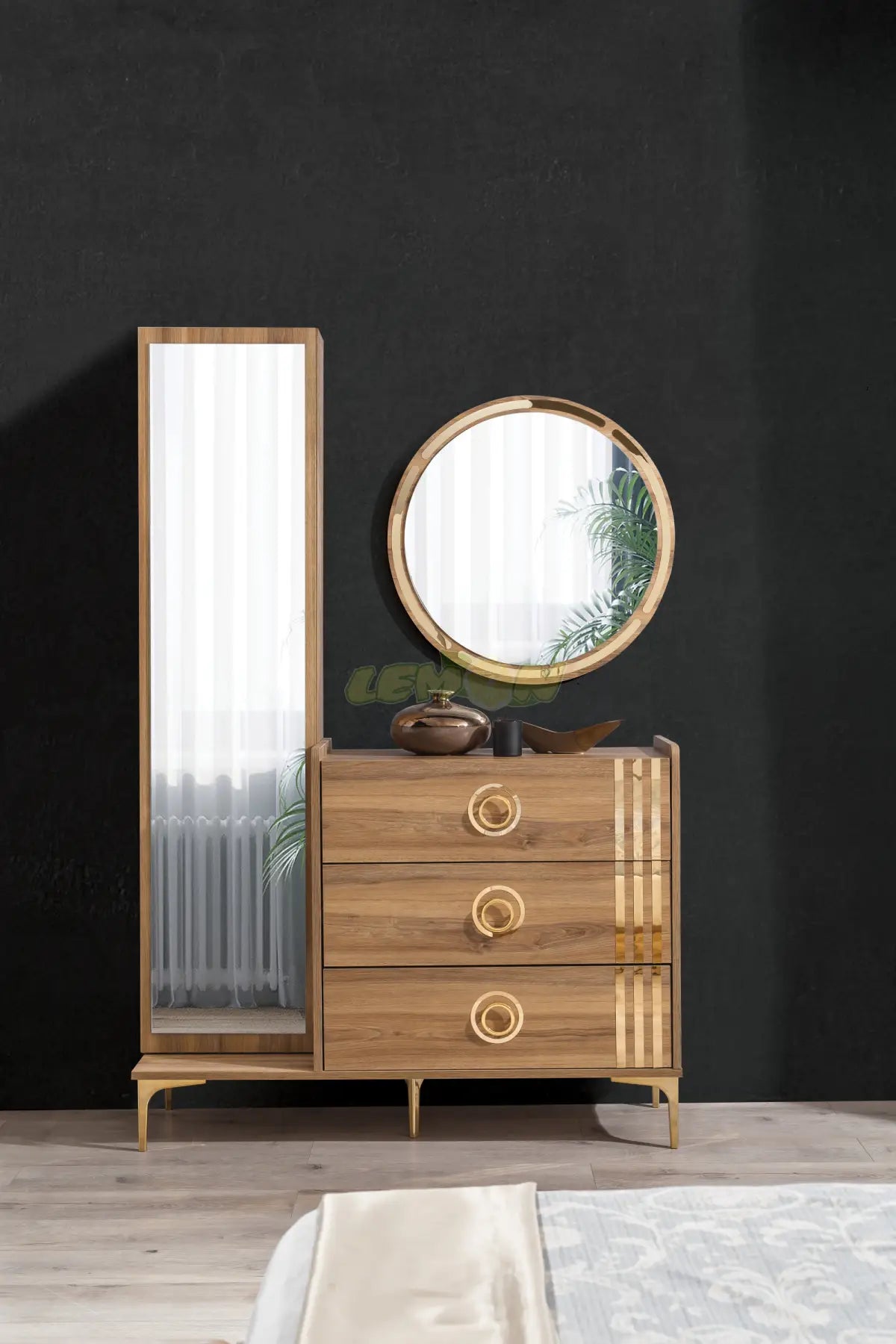 Alya Walnuss Schlafzimmer Set