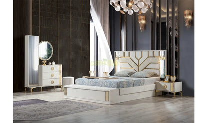 Alya Weiss Schlafzimmer Set