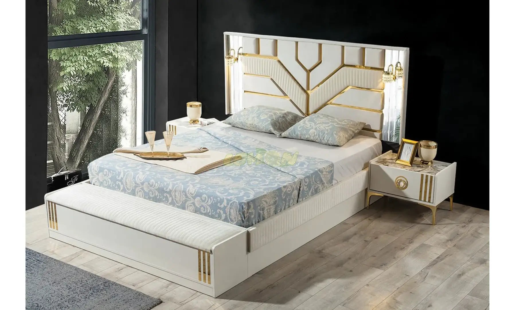 Alya Weiss Schlafzimmer Set