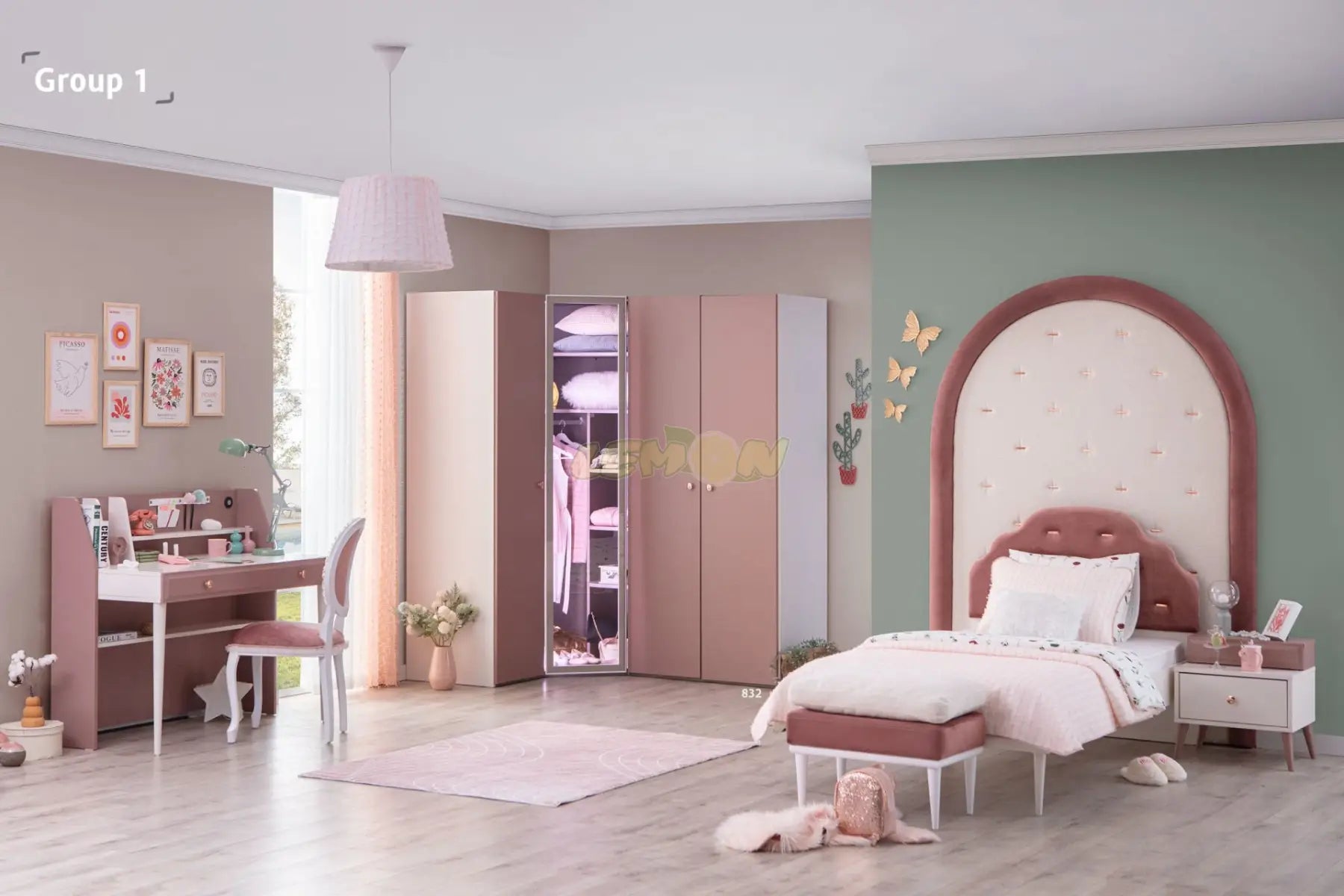 Rose Kinderzimmer Set