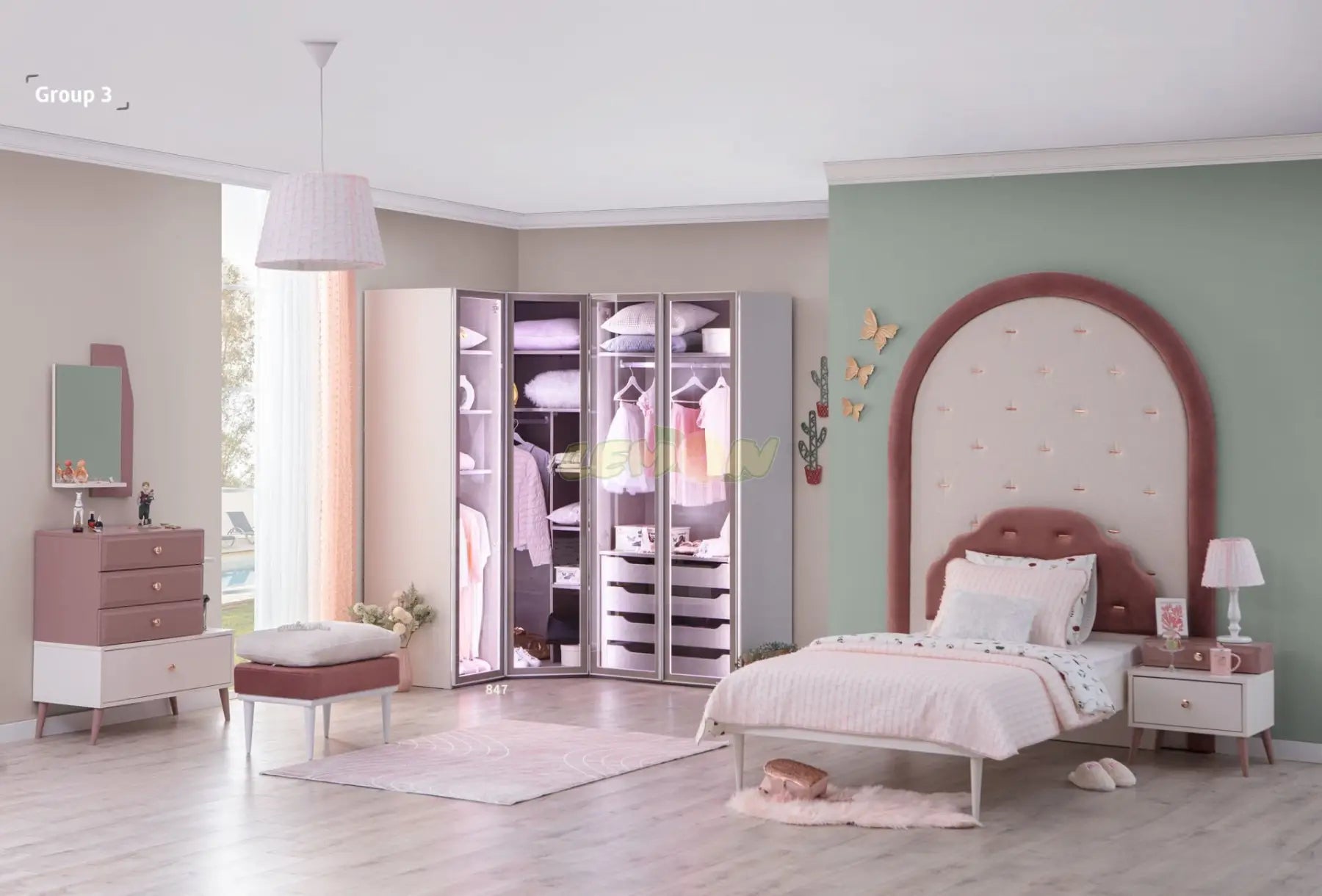 Rose Kinderzimmer Set